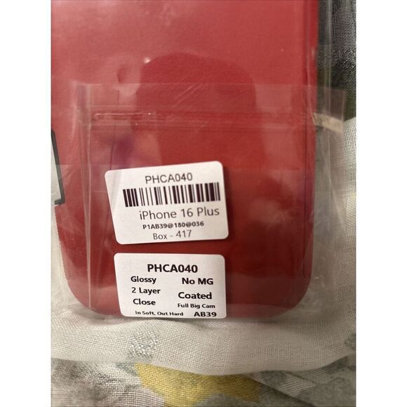 New iPhone 16 Plus Phone‎ Cover  Glossy Red 2 Layers - Picture 3 of 5